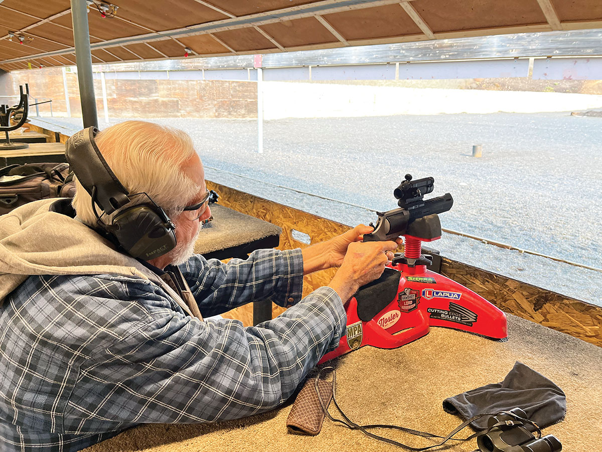 All shots fired from the Taurus Raging Hunter in 460 S&W Magnum were fired in single action. The Taurus’ double-action trigger pull left much to be desired.